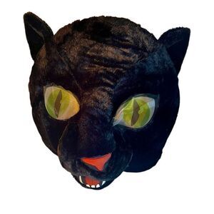 BIG GREETER HEADS BLACK CAT PANTHER HEAD DAN DEE Halloween COSTUME MASCOT